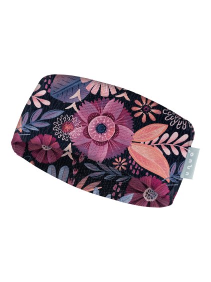 Dámská čelenka fleecová Elise, Kouzelné květiny