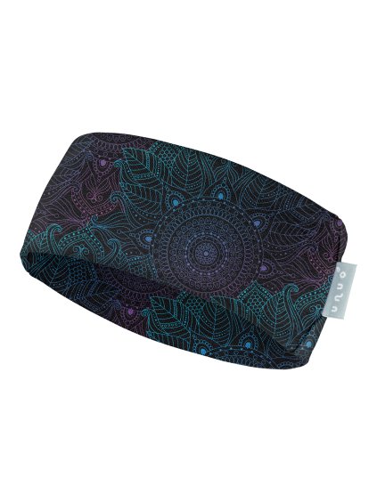 Dámská čelenka fleecová Elise, Temná mandala
