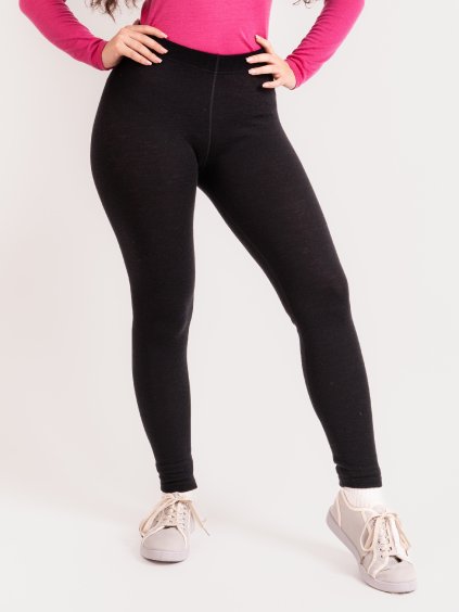 Dámské merino legíny Nature, Černá
