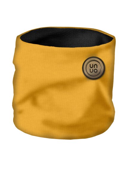 Dámský nákrčník z teplákoviny Basic, Hořčicová