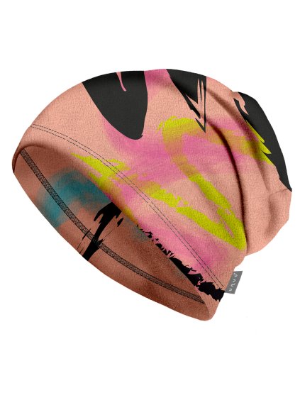 Dětská čepice fleecová Basic, Meruňková, Fantazie