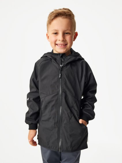 Dětská softshellová bunda bez zateplení Street, Černá