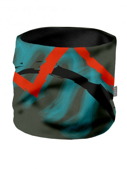 Dětský nákrčník z fleecu Basic, Khaki, Fantazie