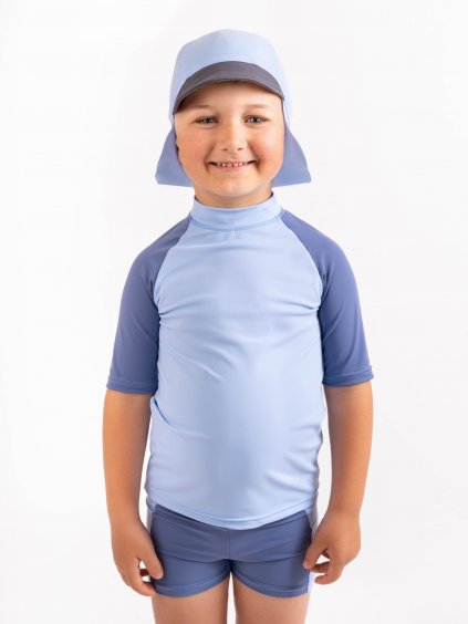 Dětská kšiltovka s plachetkou a UV ochranou 50+, Sv. Modrá