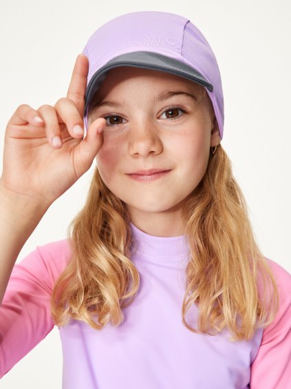 Dětská kšiltovka s UV ochranou 50+, Lila