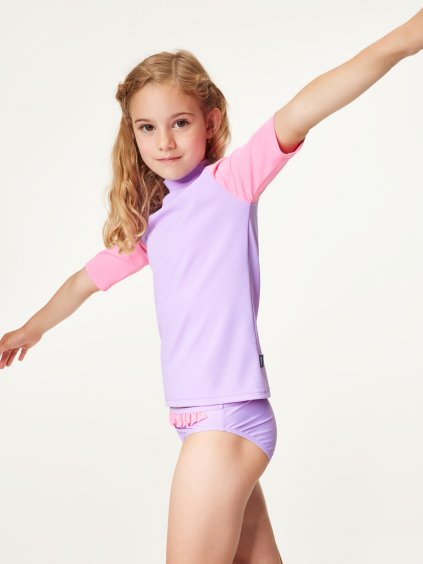 Dětské triko s UV ochranou 50+, Lila