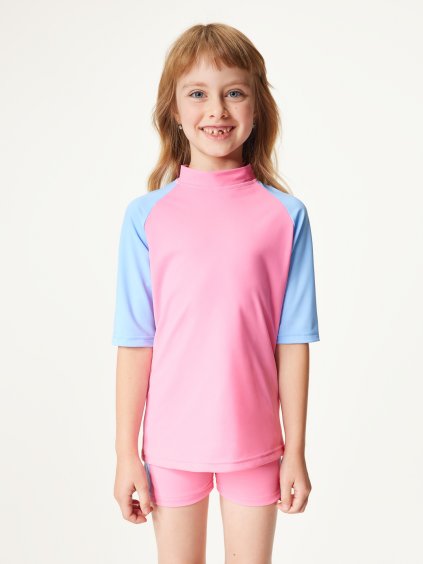 Dětské triko s UV ochranou 50+, Růžová