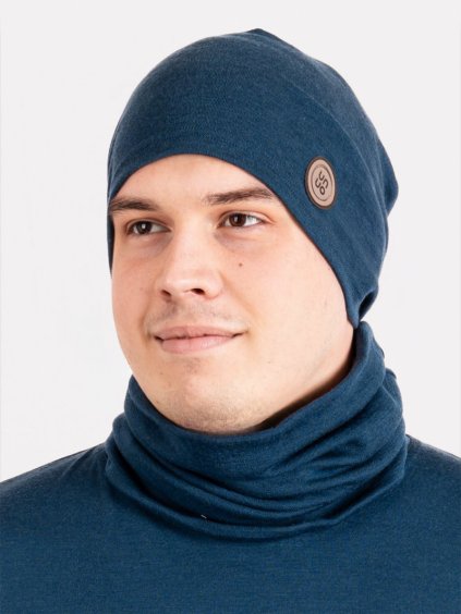 Dámský / Pánský merino nákrčník Basic, Petrolejová