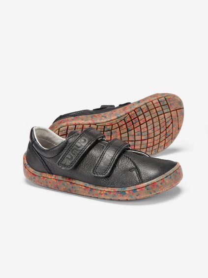 Dětské kožené barefoot boty, Černá