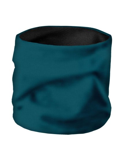 Dětský nákrčník z teplákoviny Basic, Petrolejová