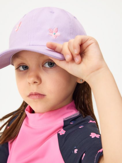 Dětská kšiltovka, Lila, Květiny