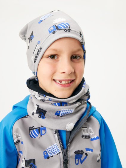 Dětská čepice fleecová Basic, Bagr