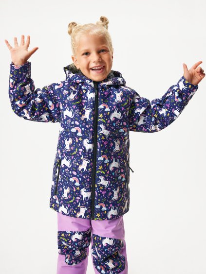 Dětská zimní bunda Polar, Jednorožci