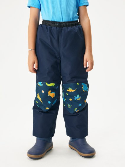 Dětské zimní rostoucí oteplovačky Polar, Tm. Modročerná, Dinosauři