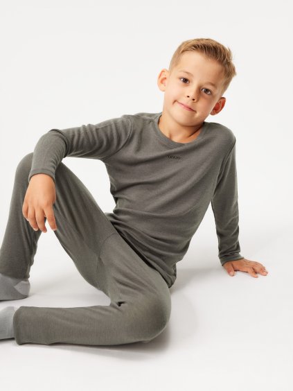 Dětské merino legíny, Hnědá