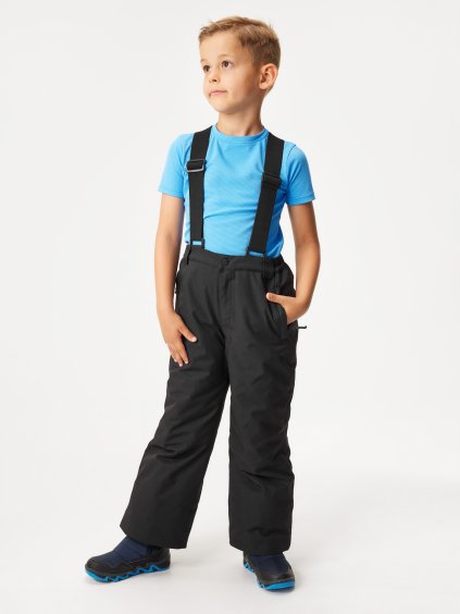 Dětské zimní rostoucí oteplovačky Ski, Černá