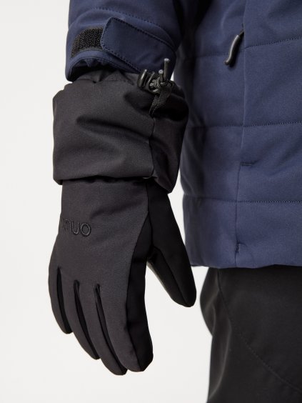 Dětské zimní rukavice prstové Ski, Černá
