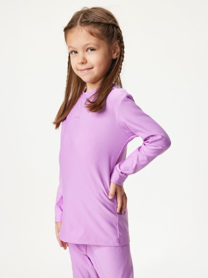 Dětské termo triko s dlouhým rukávem, Lila