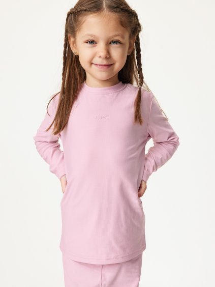 Dětské termo triko s dlouhým rukávem, Růžová