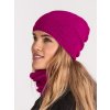 Dámská čepice pletená Warm, Fuchsiová