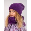 Dětská čepice pletená Warm, Ostružinová