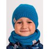 Dětská čepice pletená Warm, Tyrkysová