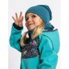 Dětská čepice z teplákoviny Basic, Aqua