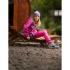 Dětské softshellové kalhoty s fleecem pružné Fantasy, Fuchsiová