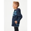 Dětská softshellová bunda s fleecem Basic, Tm. Modročerná, Tučňáci
