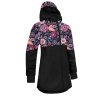 Dívčí softshellový kabát s fleecem Street, Černá, Kouzelné květiny