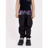 Batolecí softshellové kalhoty s fleecem Basic, Černá, Kouzelné květiny