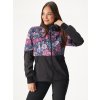 Dámská softshellová bunda s fleecem Street, Černá, Kouzelné květiny