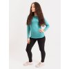 Dámské merino triko s dlouhým rukávem Nature, Aqua