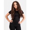 Dámské merino triko s krátkým rukávem Nature, Černá