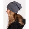 Dětská čepice z teplákoviny Basic, Sv. Šedá