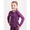 Dětské merino triko s dlouhým rukávem Nature, Ostružinová, Kresba