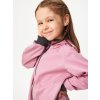Dětská softshellová bunda bez zateplení pružná Basic, Starorůžová