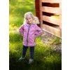 Dětská softshellová bunda bez zateplení pružná Basic, Starorůžová