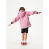 Dětská softshellová bunda bez zateplení pružná Basic, Starorůžová