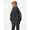 Dětská softshellová bunda bez zateplení Street, Černá, Žíhaná Antracitová