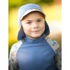 Dětská kšiltovka s plachetkou a UV ochranou 50+, Modrá, Bagry