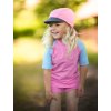 Dětská kšiltovka s plachetkou a UV ochranou 50+, Růžová