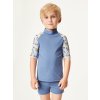 Dětské triko s UV ochranou 50+, Modrá, Bagry