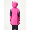 Dívčí softshellový kabát s fleecem Street, Fuchsiová, Květiny