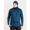 Pánská merino čepice Basic, Petrolejová