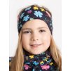 Dětská čelenka fleecová Elise, Kytičky