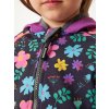 Batolecí softshellová kombinéza s fleecem Mini, Ostružinová, Kytičky
