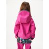 Dětská softshellová bunda s fleecem Basic, Fuchsiová, Kytičky