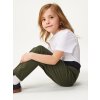 Dětské softshellové kalhoty s fleecem pružné Sporty, Khaki