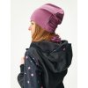 Dámská čepice z teplákoviny Basic, Růžová